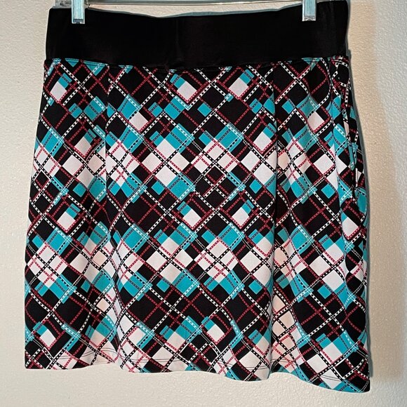 Golf America Skort, size Medium, Teal, black, red, white golf skort‎ - Picture 2 of 6